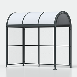 <strong>Variante:</strong><br> - senza parete laterale destra (con montante anteriore)<br> - senza panca