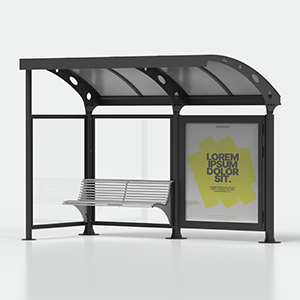 <strong>Variante:</strong><br> - parete laterale sinistra<br> - bacheca posteriore destra<br> - panchina a sinistra