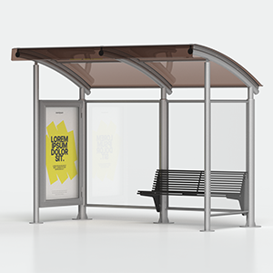 <strong>Variante:</strong><br> - parete laterale destra aggiuntiva<br> - panchina a destra