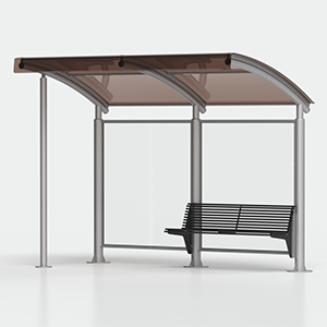 <strong>Variante:</strong><br> - senza bacheca<br> - con montante sinistro<br> - panchina a destra