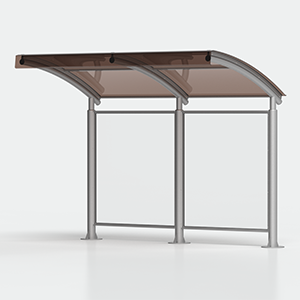 <strong>Variante:</strong><br> - senza bacheca<br> - con parete laterale sinistra<br> - panchina a destra