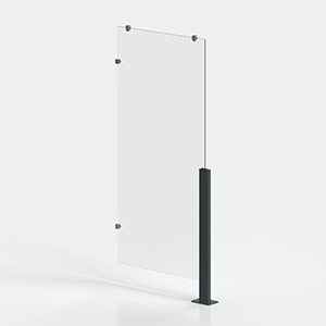 Parete vetrata aggiuntiva, accessorio per pensilina IO